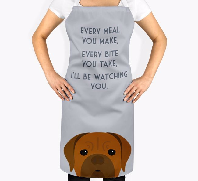 I'll Be Watching You: Personalised {breedFullName} Apron