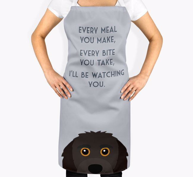 I'll Be Watching You: Personalized {breedFullName} Apron