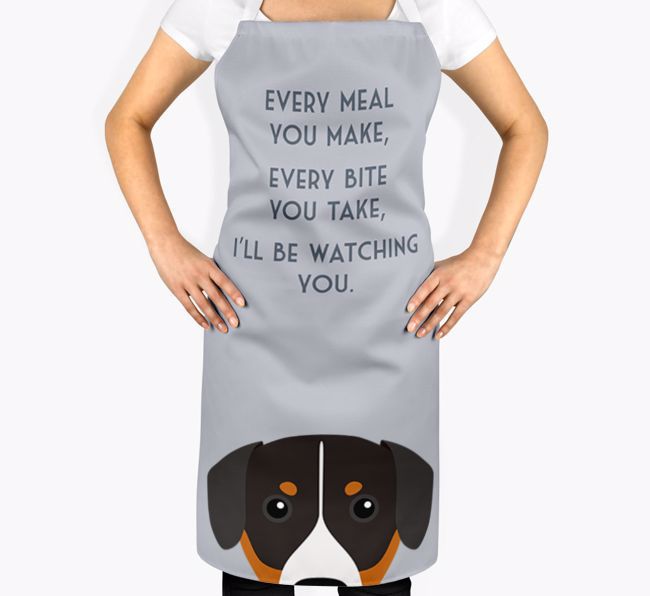 I'll Be Watching You: Personalised {breedFullName} Apron