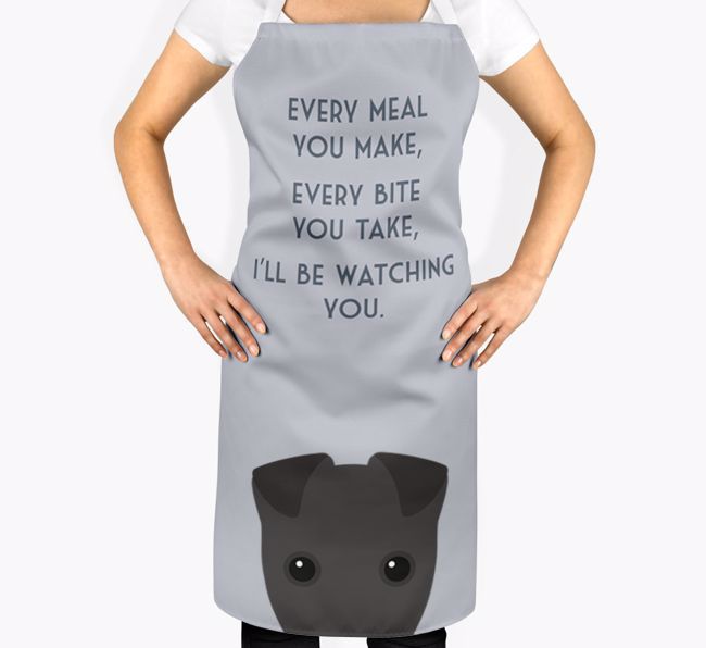 I'll Be Watching You: Personalised {breedFullName} Apron