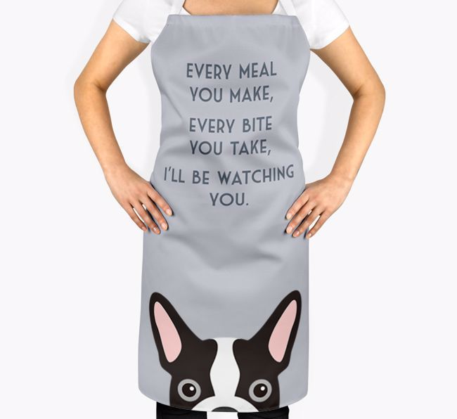 I'll Be Watching You: Personalised {breedFullName} Apron