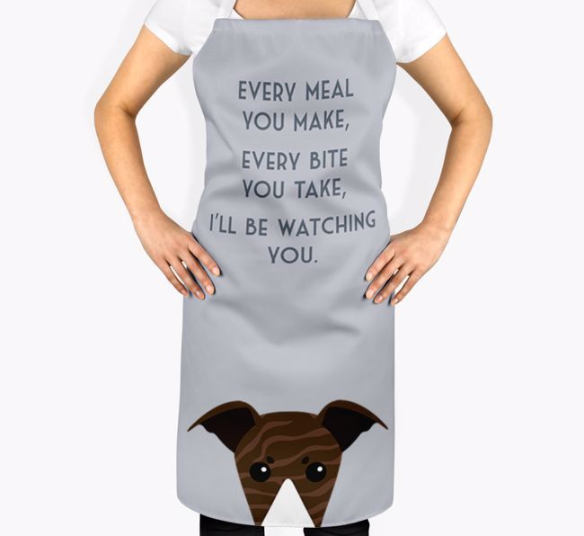 I'll Be Watching You: Personalised {breedFullName} Apron