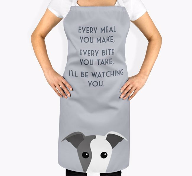 I'll Be Watching You: Personalised {breedFullName} Apron