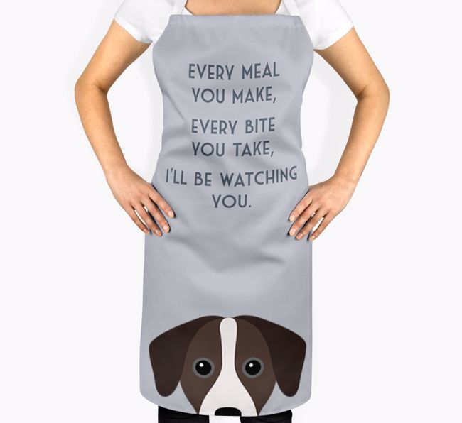 I'll Be Watching You: Personalised {breedFullName} Apron