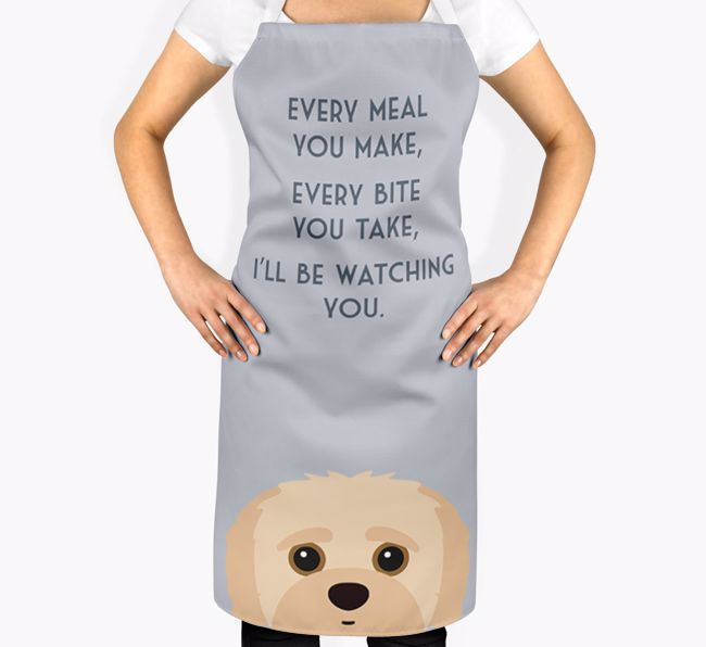 I'll Be Watching You: Personalized {breedFullName} Apron