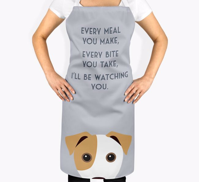 I'll Be Watching You: Personalized {breedFullName} Apron