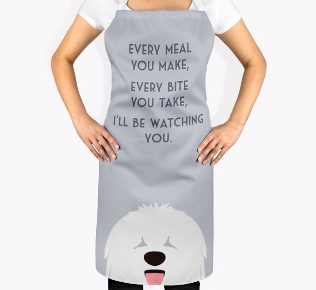 I'll Be Watching You: Personalised {breedFullName} Apron