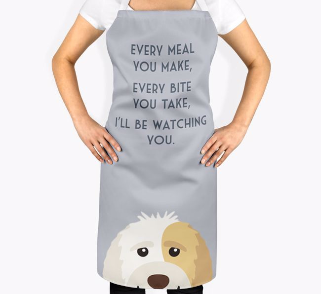 I'll Be Watching You: Personalized {breedFullName} Apron