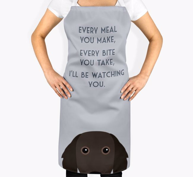 I'll Be Watching You: Personalised {breedFullName} Apron