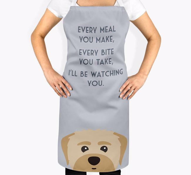 I'll Be Watching You: Personalized {breedFullName} Apron