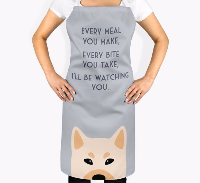 I'll Be Watching You: Personalised {breedFullName} Apron