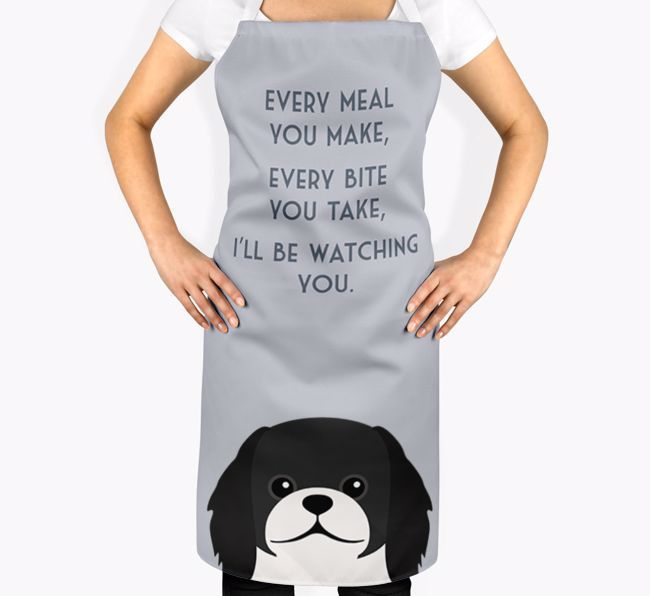 I'll Be Watching You: Personalized {breedFullName} Apron