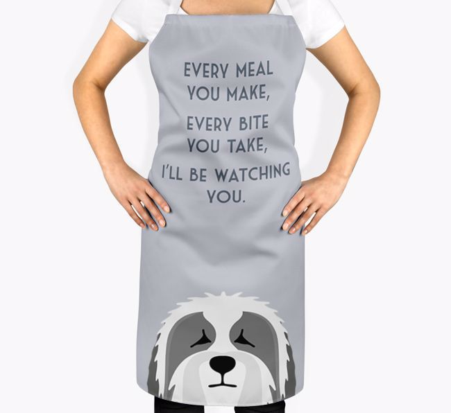 I'll Be Watching You: Personalised {breedFullName} Apron