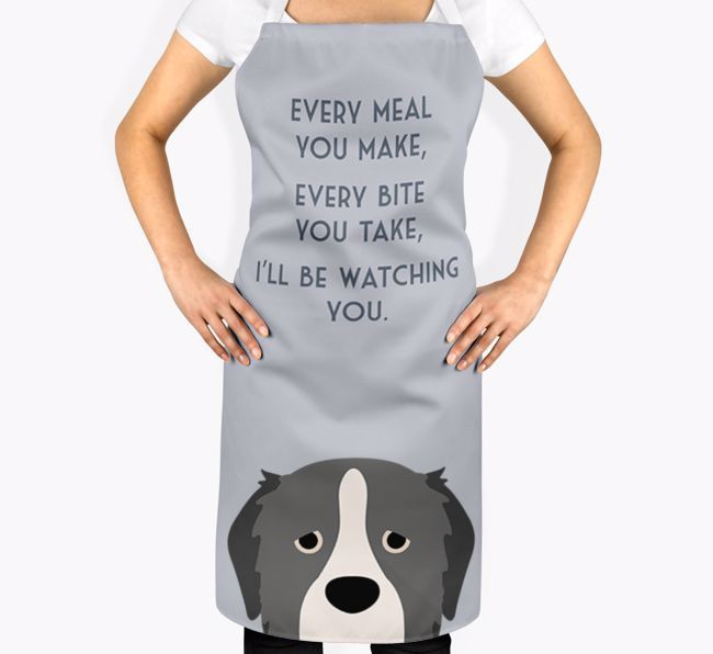 I'll Be Watching You: Personalised {breedFullName} Apron