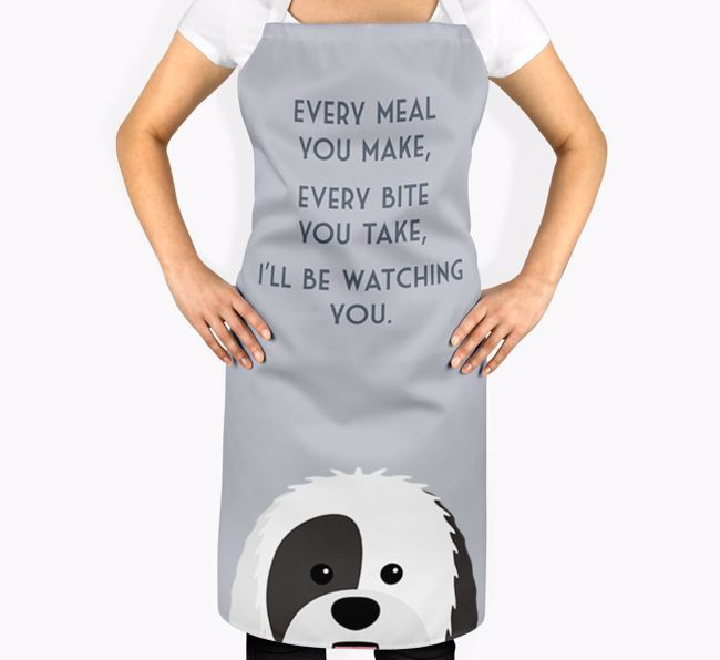 I'll Be Watching You: Personalised {breedFullName} Apron