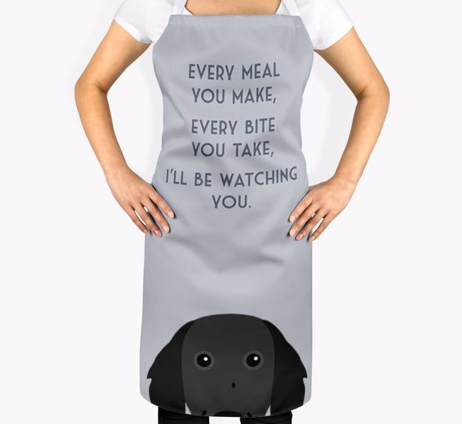 I'll Be Watching You: Personalized {breedFullName} Apron