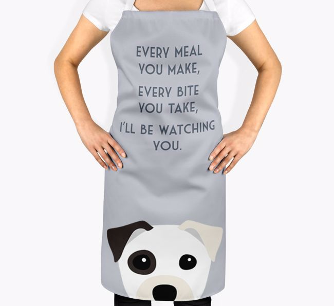 I'll Be Watching You: Personalised {breedFullName} Apron