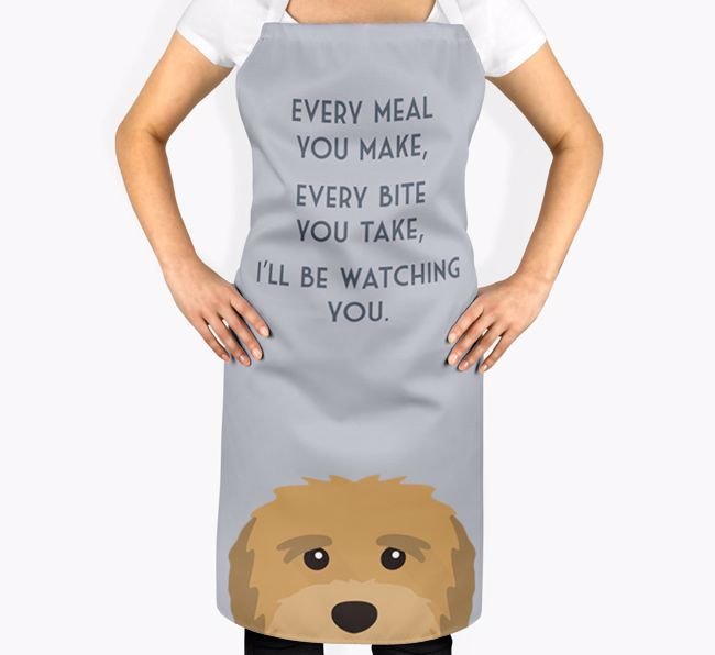 I'll Be Watching You: Personalised {breedFullName} Apron