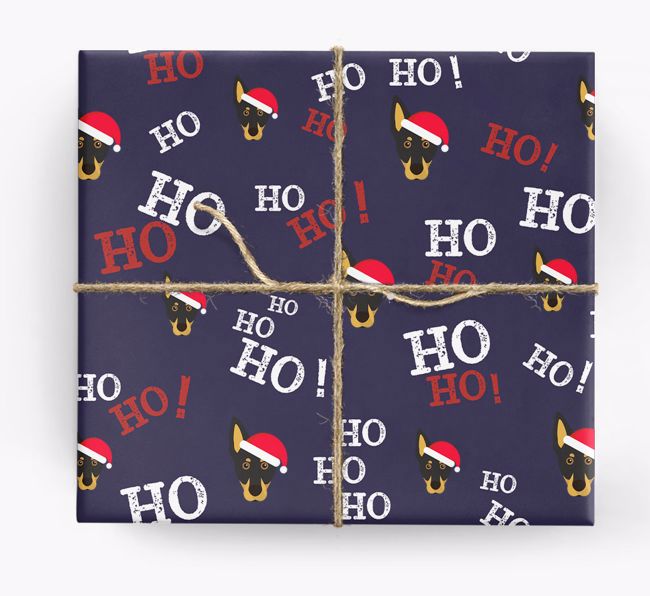 Ho! Ho! Ho!: Personalized {breedFullName} Wrapping Paper