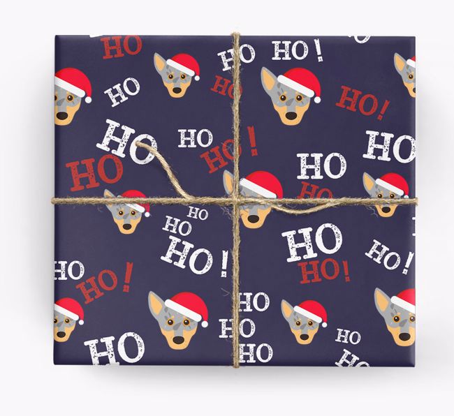 Ho! Ho! Ho!: Personalized {breedFullName} Wrapping Paper