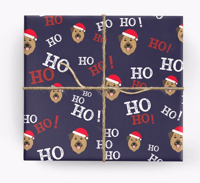 Ho! Ho! Ho!: Personalized {breedFullName} Wrapping Paper