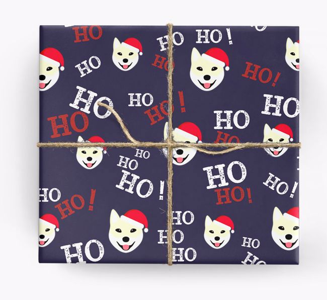 Ho! Ho! Ho!: Personalised {breedFullName} Wrapping Paper