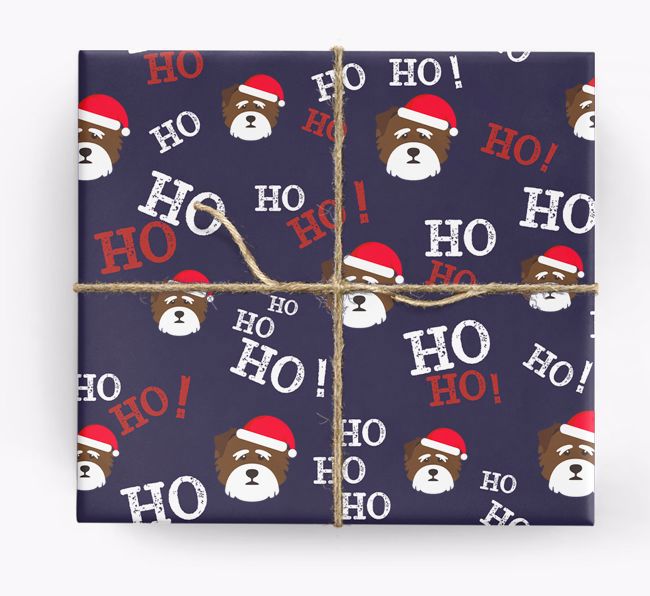Ho! Ho! Ho!: Personalized {breedFullName} Wrapping Paper