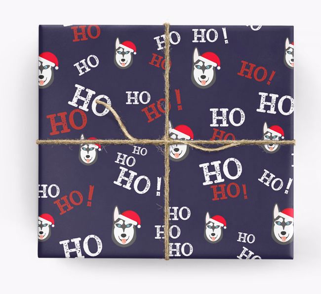 Ho! Ho! Ho!: Personalized {breedFullName} Wrapping Paper