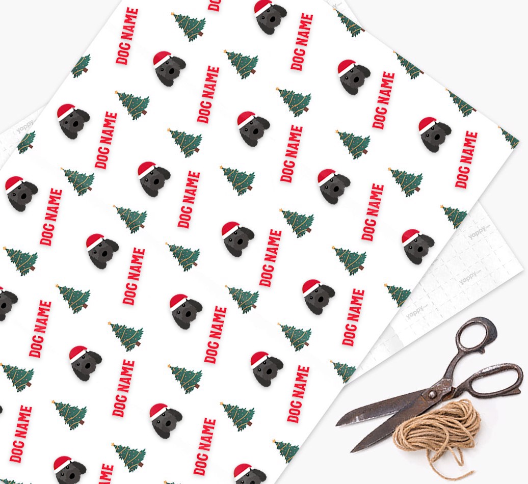 Icons & Trees: Personalised {breedFullName} Wrapping Paper