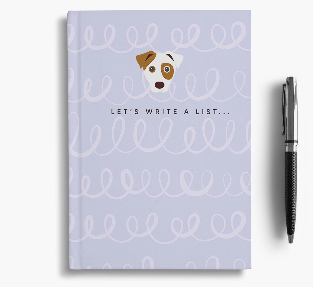 'Let's Write A List...' Notebook with {breedFullName} Icon