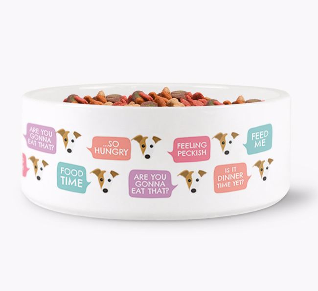 Speech Bubble Dog Bowl for your {breedFullName}