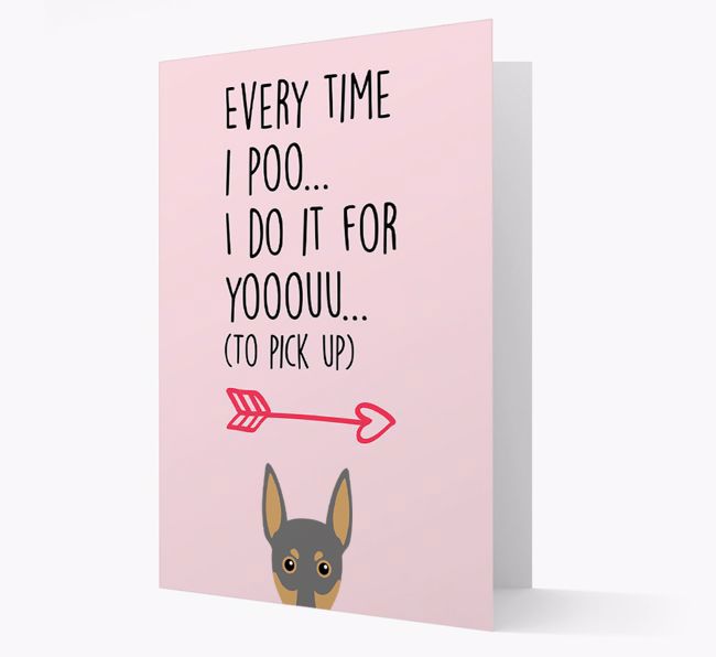 'Everytime I Poo...' Card with your {breedFullName} Icon