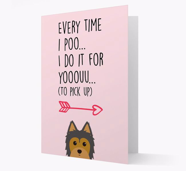 'Everytime I Poo...' Card with your {breedFullName} Icon