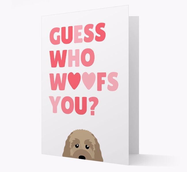 'Guess Who Woofs You?' Card with your {breedFullName} Icon