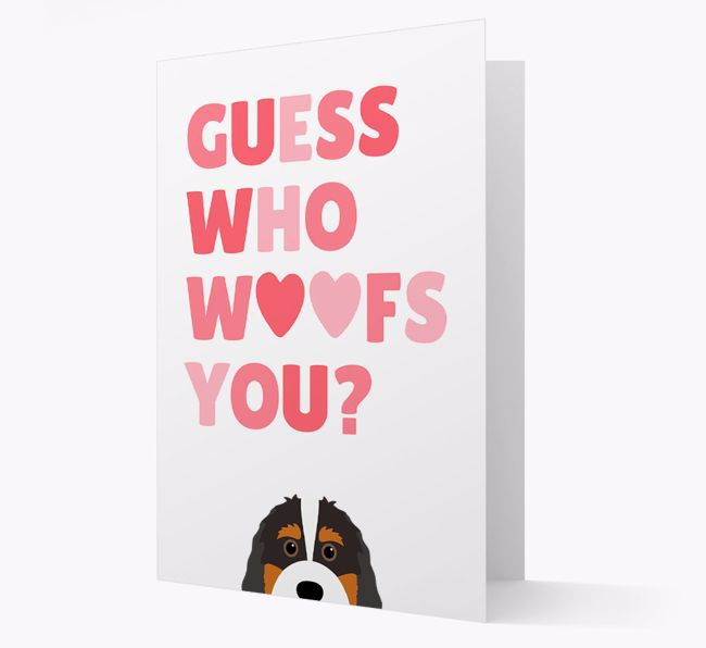 'Guess Who Woofs You?' Card with your {breedFullName} Icon