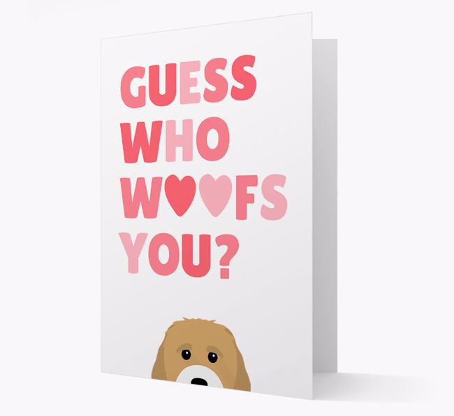 'Guess Who Woofs You?' Card with your {breedFullName} Icon