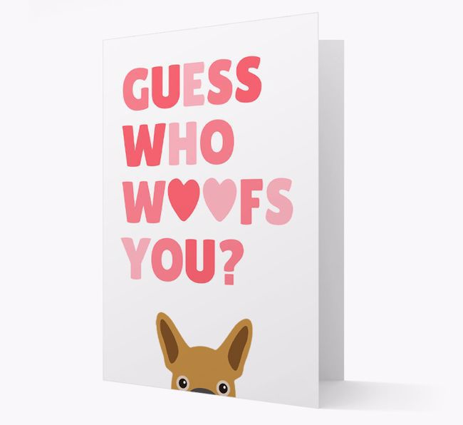 'Guess Who Woofs You?' Card with your {breedFullName} Icon