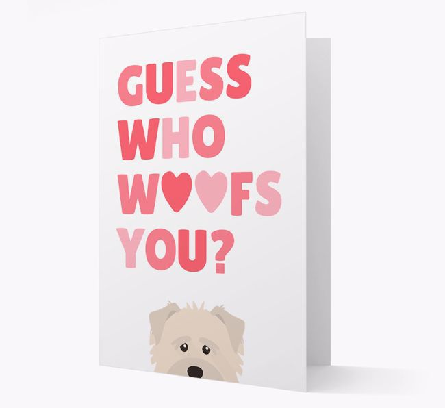 'Guess Who Woofs You?' Card with your {breedFullName} Icon