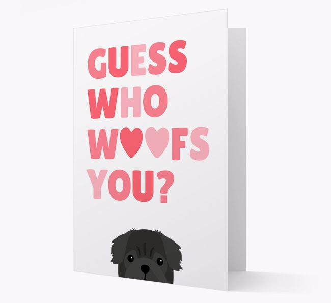 'Guess Who Woofs You?' Card with your {breedFullName} Icon