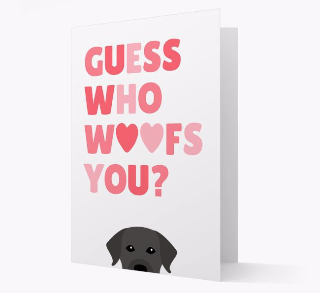 'Guess Who Woofs You?' Card with your {breedFullName} Icon