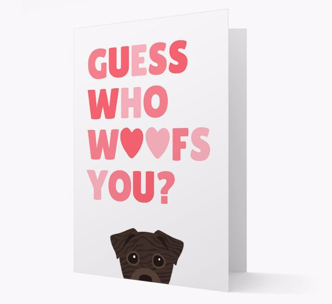 'Guess Who Woofs You?' Card with your {breedFullName} Icon