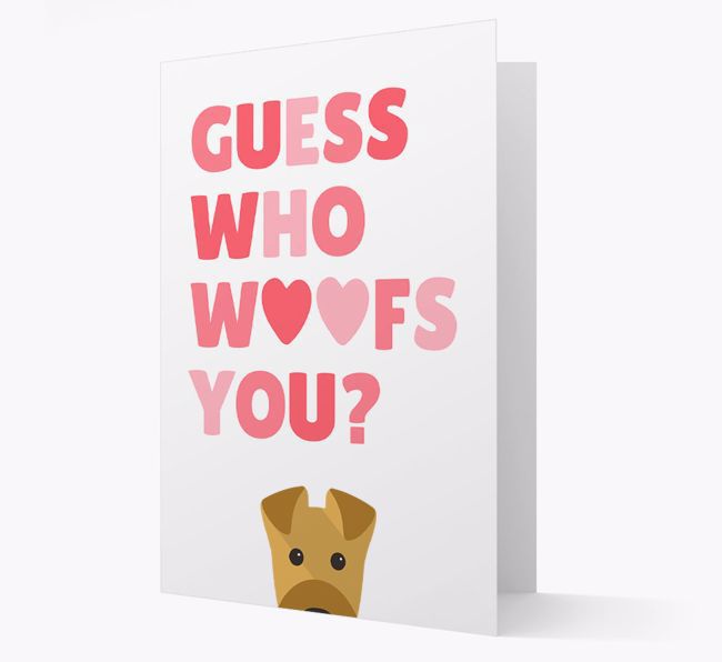 'Guess Who Woofs You?' Card with your {breedFullName} Icon