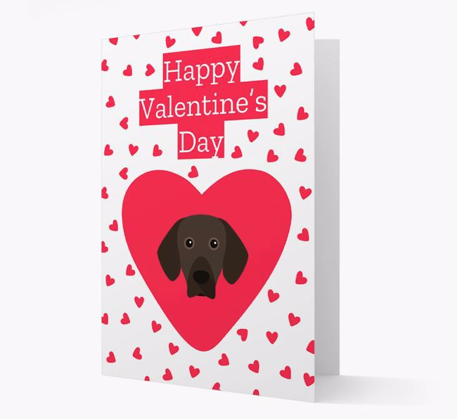 'Happy Valentine's Day' Card with your {breedFullName} Icon