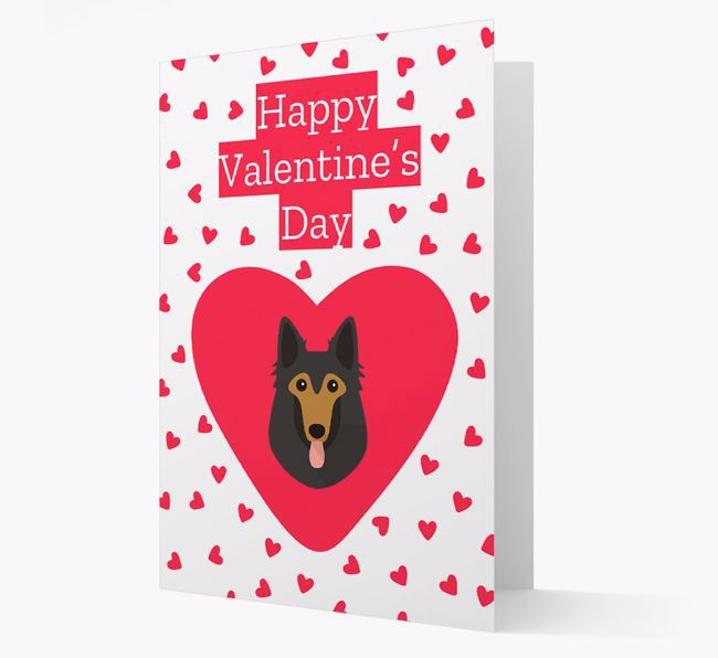 'Happy Valentine's Day' Card with your {breedFullName} Icon