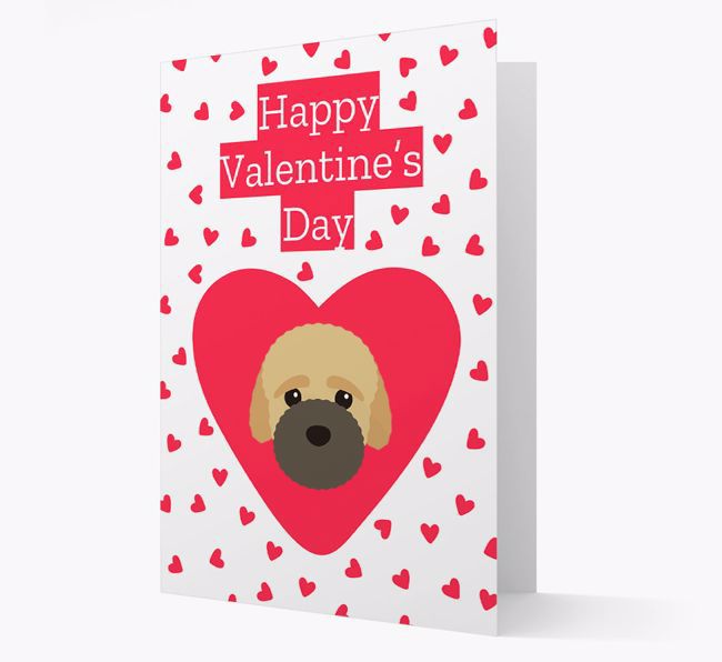 'Happy Valentine's Day' Card with your {breedFullName} Icon