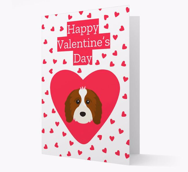 'Happy Valentine's Day' Card with your {breedFullName} Icon