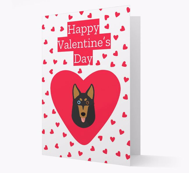 'Happy Valentine's Day' Card with your {breedFullName} Icon