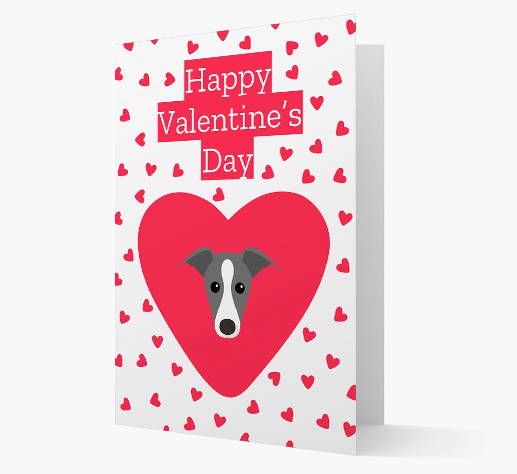 'Happy Valentine's Day' - Personalized {breedFullName} Card- front