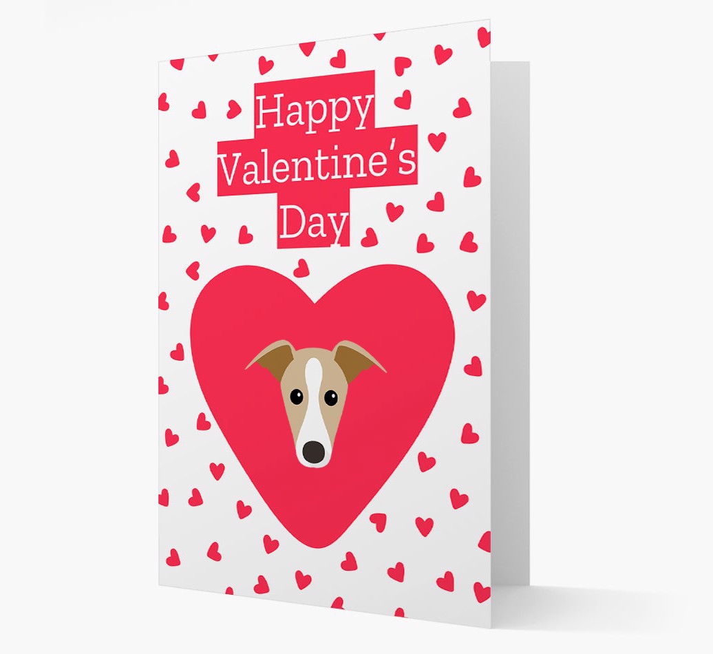 'Happy Valentine's Day' - Personalised {breedFullName} Card- front