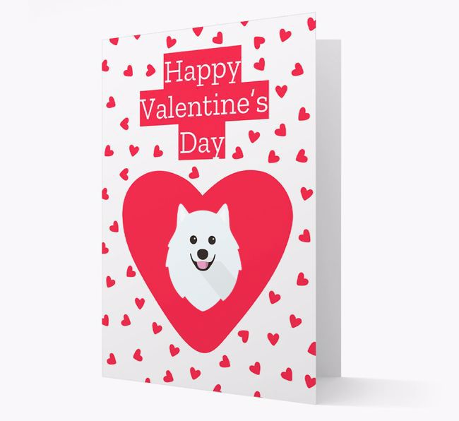 'Happy Valentine's Day' Card with your {breedFullName} Icon